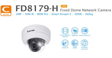 دوربين FD8179-H ، جديدترين دوربين سقفی ویووتک