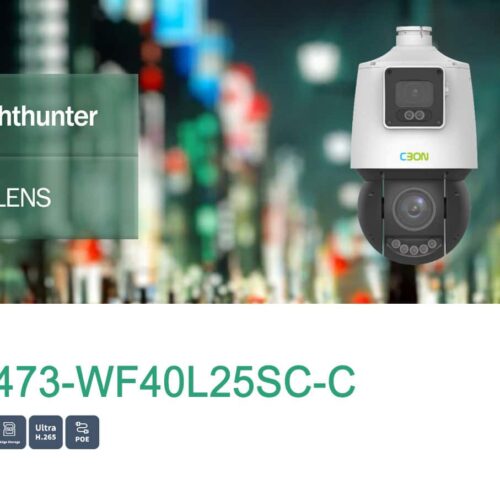 دوربین مداربسته IP گردان CBON یک لایت هانتر LIGHTHUNTER قدرتمند 4+4 است