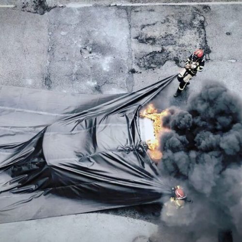 پتوی اطفا حریق مخصوص آتش‌سوزی خودروی برقی