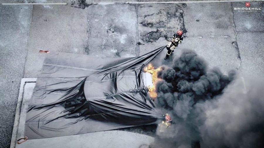 پتوی اطفا حریق مخصوص آتش‌سوزی خودروی برقی