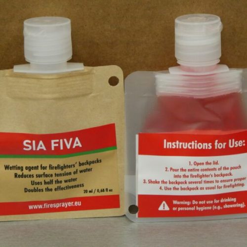 کوله‌پشتی‌ آتشنشانی افزایش کارایی با استفاده از ماده‌ی ترکننده