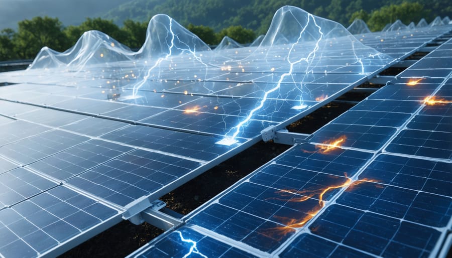 حفاظت از نیروگاه‌ خورشیدی در برابر آتش‌سوزی